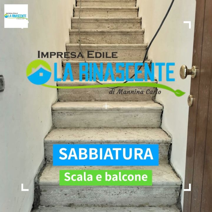 🟩Sabbiatura👉🏻 Scala e Balcone⠀