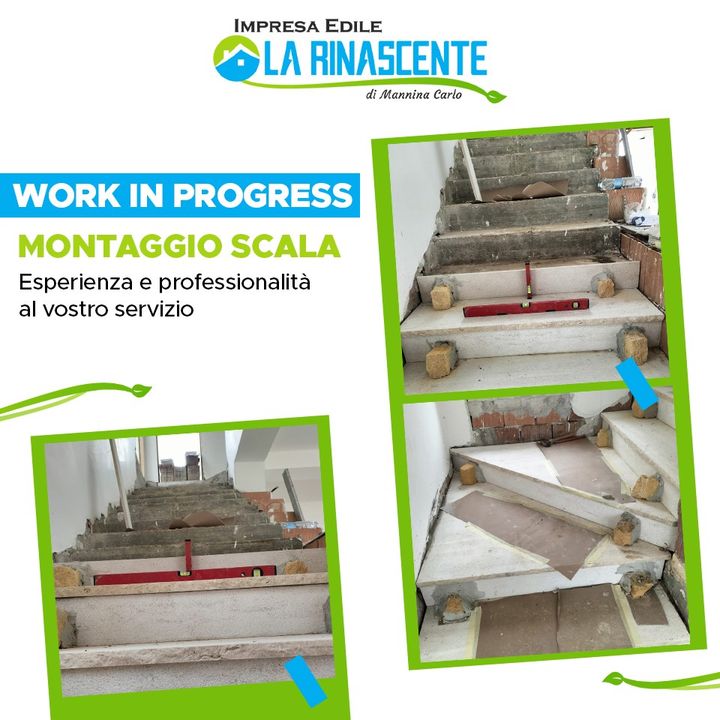 🟦Work in progress👉🏻Montaggio Scala⠀