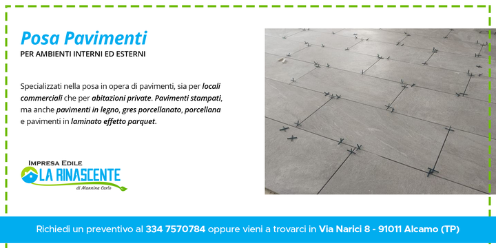 Posa #pavimenti 👉Per ambienti #interni ed #esterni⠀