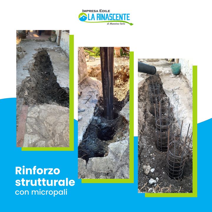 I nostri interventi 👉 Rinforzo strutturale con micropali 💯

✔I micropali