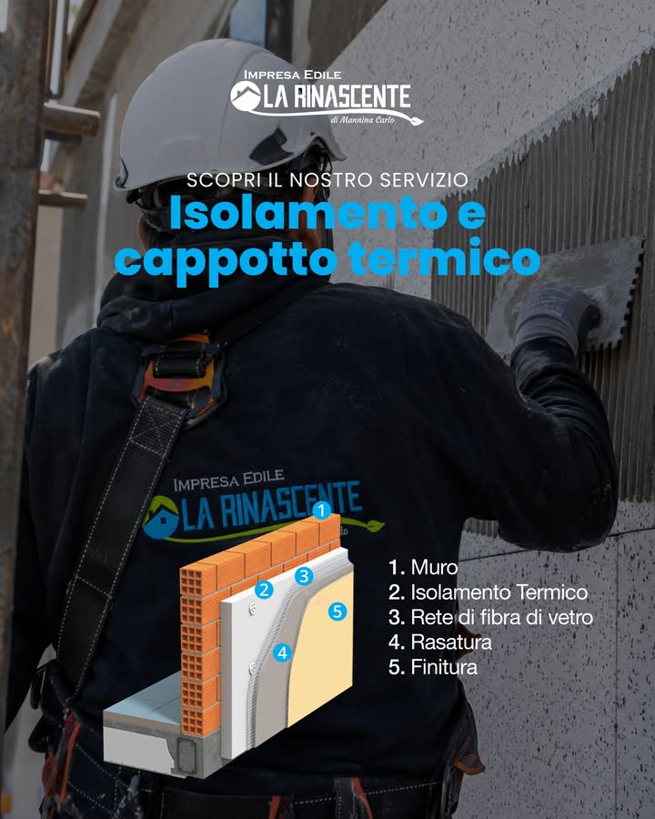 Meno dispersioni, più comfort 🏠
Un cappotto termico ben realizzato aiuta