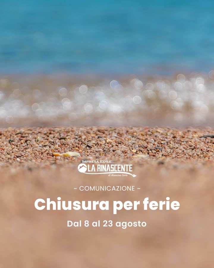 Comunicazione 𝒇𝒆𝒓𝒊𝒆🏖
Informiamo i nostri clienti che dal 8 al 23